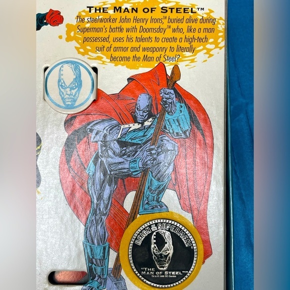 FOSSIL COMMEMORATIVE WATCH “REIGN OF THE SUPERMEN” 1993 COA NIB NUMBERED - Picture 12 of 13